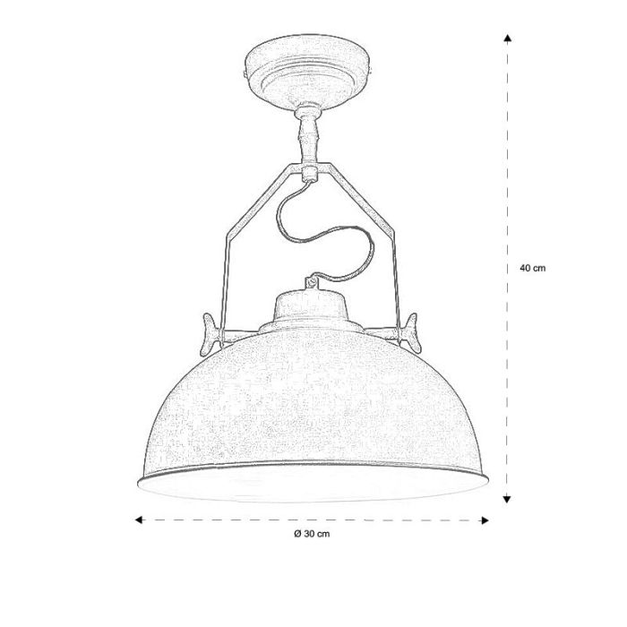 Lampe plafond noire industrielle, Fellen