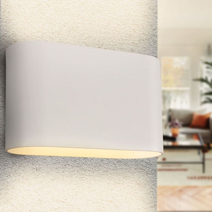 Applique up and down blanche moderne, Rodigo