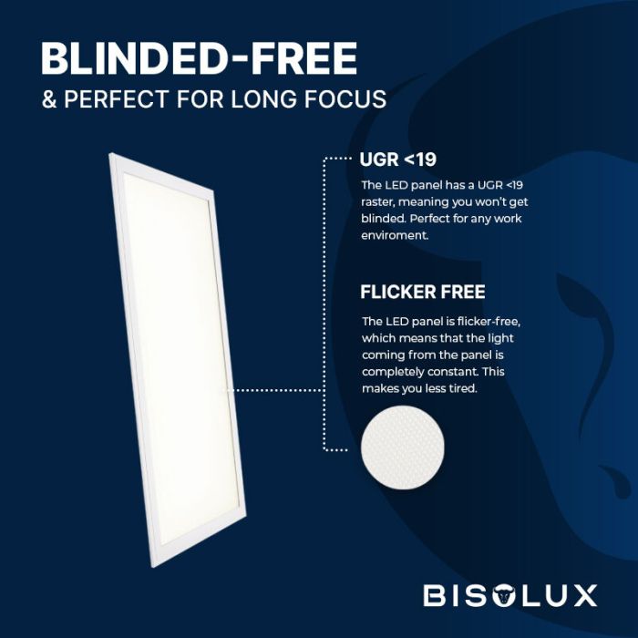 Panneau LED 60x120 cm - Bisolux Master - 60W - 6000K