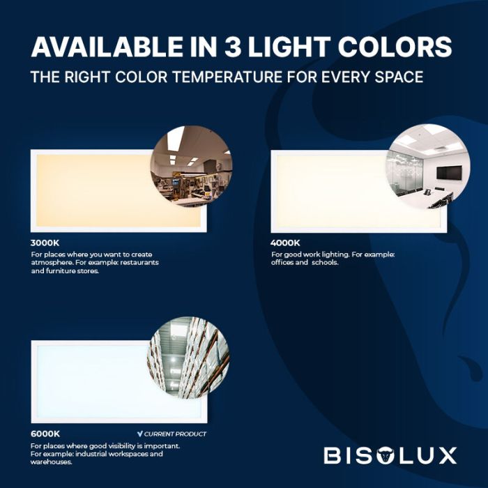 Panneau LED 60x120 cm - Bisolux Master - 60W - 6000K
