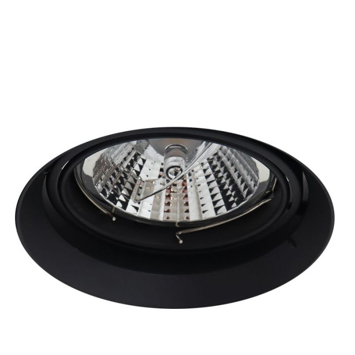 Spot encastré sans bord noir moderne, Wilhelm, GU10 AR111