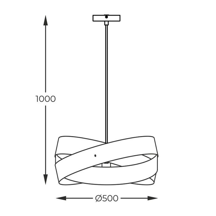 Suspension blanche moderne, Tanno