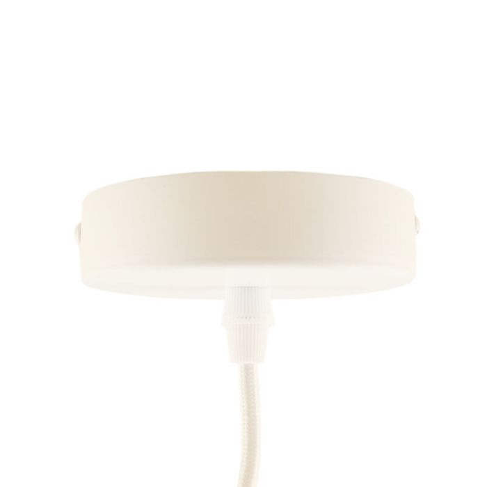Suspension sans abat-jour blanche moderne, Rika