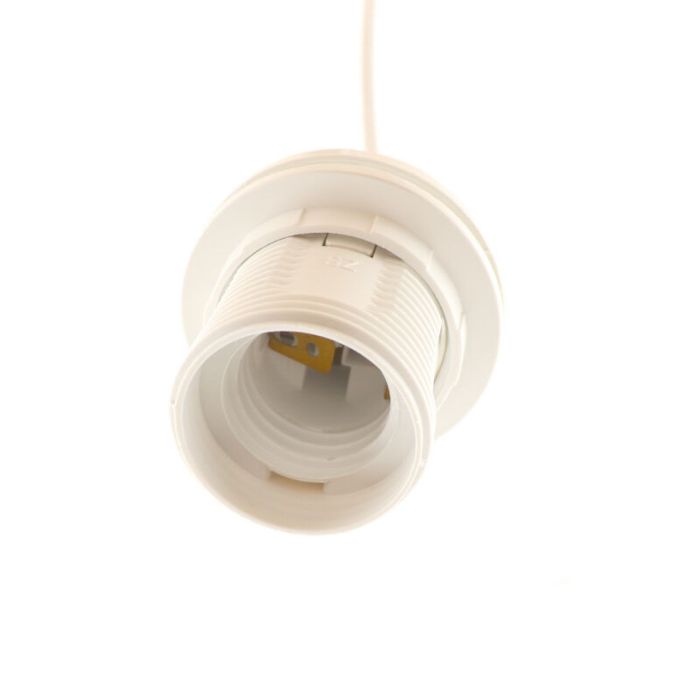 Suspension sans abat-jour blanche moderne, Rika