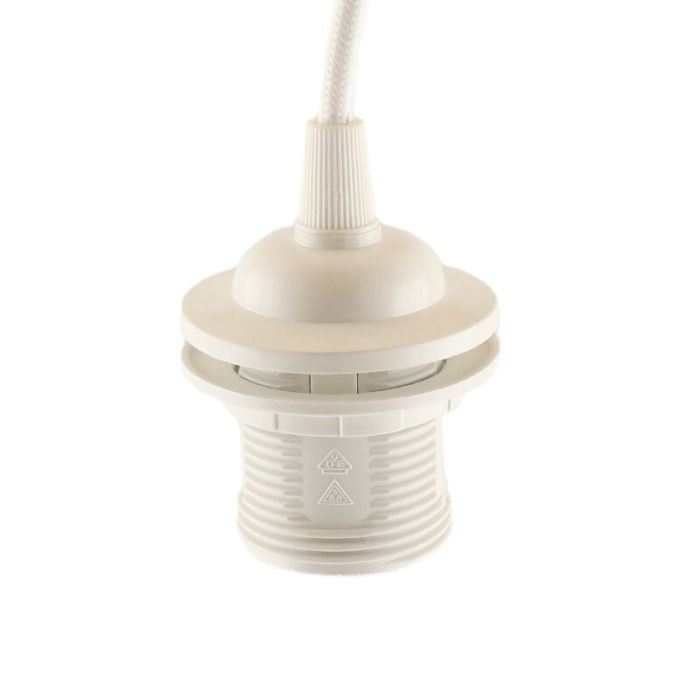 Suspension sans abat-jour blanche moderne, Rika