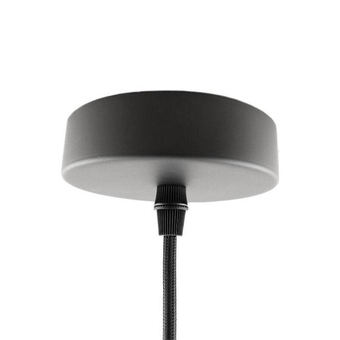 Suspension sans abat-jour noire moderne, Rika