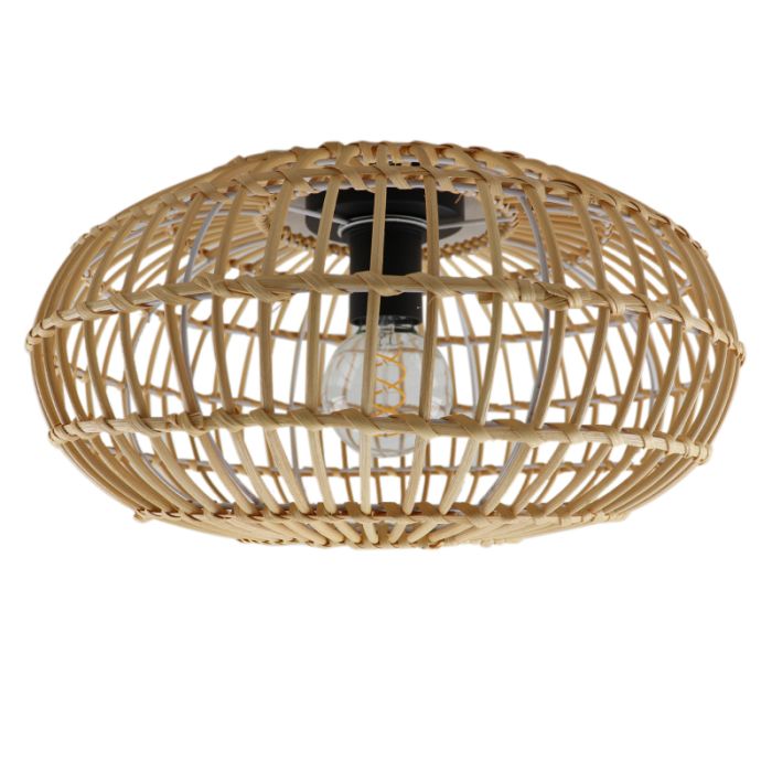 Lampe plafond marronne rustique, Emilio