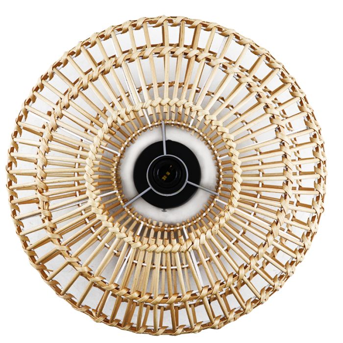 Lampe plafond marronne rustique, Emilio