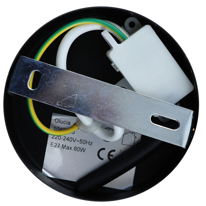 Lampe plafond marronne rustique, Emilio